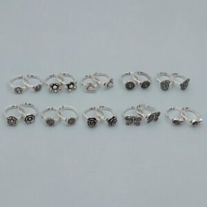 Fancy Glossy Finish Adjustable Bichiya Toe Ring