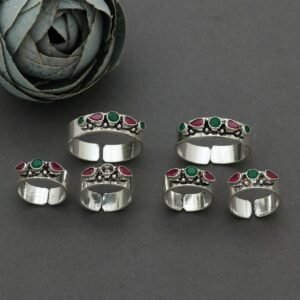 Elegance in Bloom Silver-Plated Toe Ring